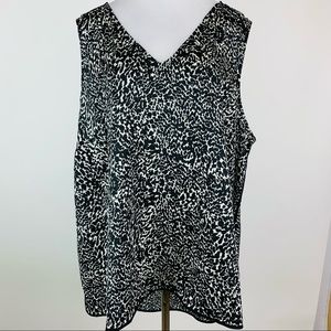 Lane Bryant Black Sleeveless Top Sz 22